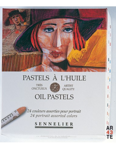 Caja de cartón 24 pasteles al óleo Sennelier (Retratos)